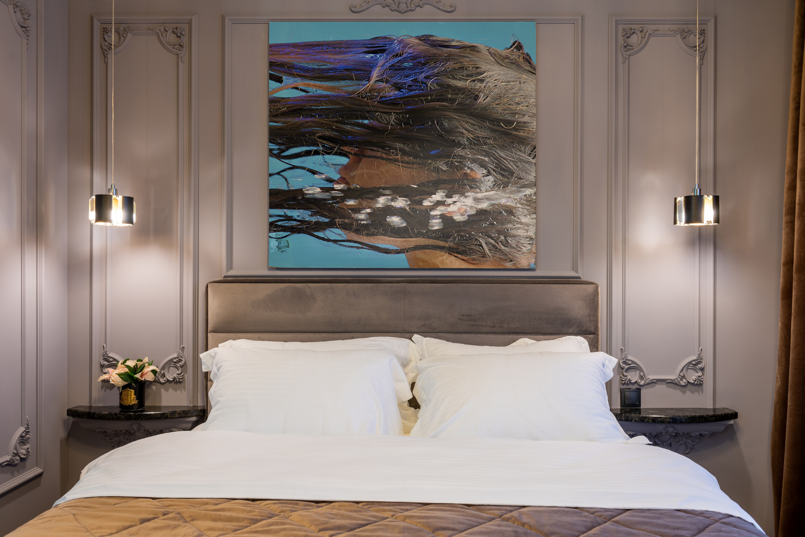 Her Wet Hair original abstract contextualised office art modern decor photo print by Blair Montague Drake